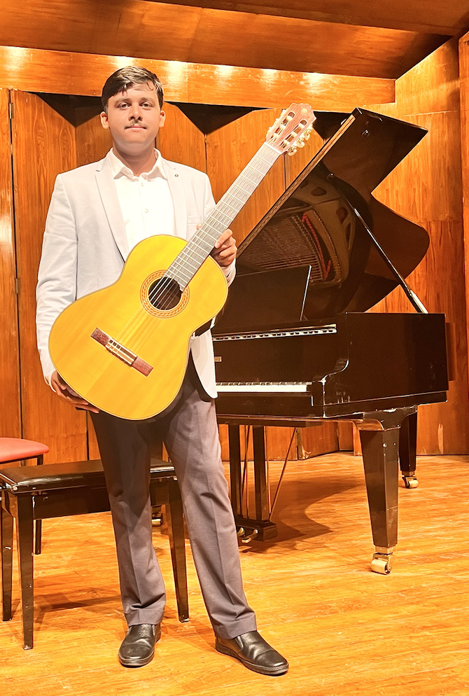 Sidharth Sarangi performing at NCPA